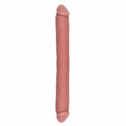 Double Medium Dildo Flesh - 44x4 Cm