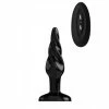 13 X 3,7 Cm Buttplug Bottomline Swirl Black Vibrating -EasyToys Shop 230nm