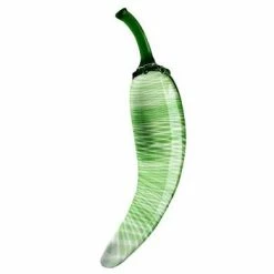 20 X 1,8 - 4,1 Cm Glasdildo Green Pepper