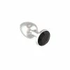 Erotic Fashion Ra8014 Butt Plug XS Mit Cristal. Schwarz Metall-Durchmesser 2.4 X 5.7 Cm. 1