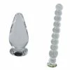 2er Set. Erotoy Designer Anal Butt Plug Glas 13 Und Dildo Massagestab Glas 05 Crystal Peni -EasyToys Shop 5i3za