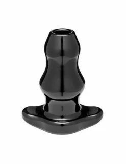 PERFECT FIT - DOUBLE TUNNEL PLUG LARGE BLACK