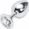 XL 40mm Edelstahl Anal Plug Buttplug Extra Schwer 357g Mit Kristall Klar -EasyToys Shop 7nn2n