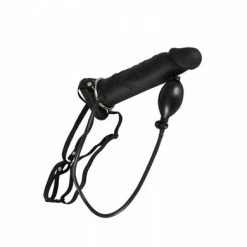 Inflatable Strap-On: Aufpumpbarer Strap-On (hohl), Schwarz