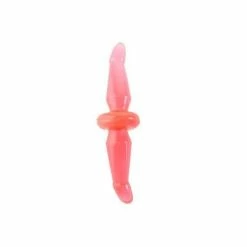 Doppeldildo Blau Ø 2.5 -4.1cm. 24.7 Cm Lang. Transparent