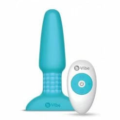 B-Vibe Rimming: Vibro-Plug Mit Fernbedienung, Teal