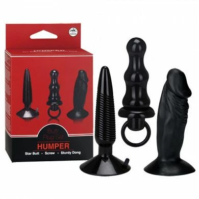 Humper: Analplug-Set, Schwarz 4 Humper: Analplug-Set, Schwarz – Bild 2