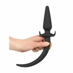 Pet Play Silicone Plug: Analplug, Schwarz