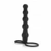 Beaded Double Rider: Strap-On-Dildo, Schwarz