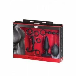 Malesation Premium Anal: Analtoy-Set, Schwarz/rot