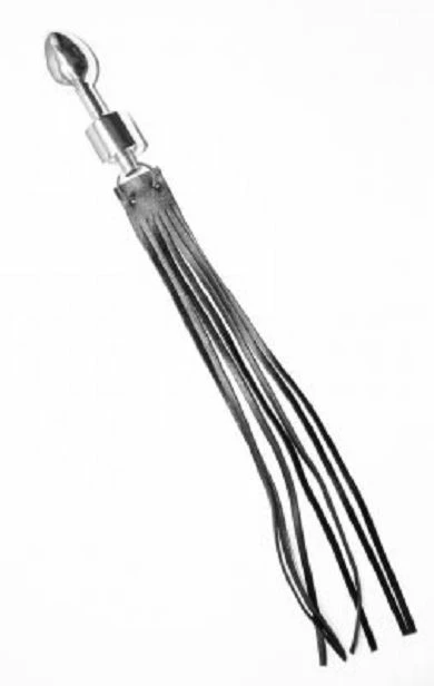 Butt-Plug Mit Leder-Peitsche 3 Butt-Plug Mit Leder-Peitsche