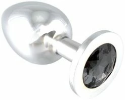 Erotic Fashion Analplug. Metall. Silber Sowie Schwarz Metall 9.7 Cm Lang. 1er-Pack (1 X 1