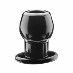 Perfect Fit Brand Ass Tunnel Plug Silicone TPR Medium - Black. 1er Pack (1 X 1 Stück)