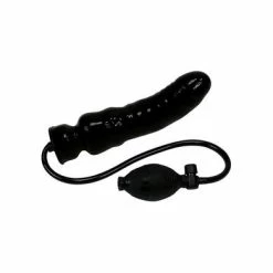 Pump-Dildo Mit Ballpumpe, Schwarz