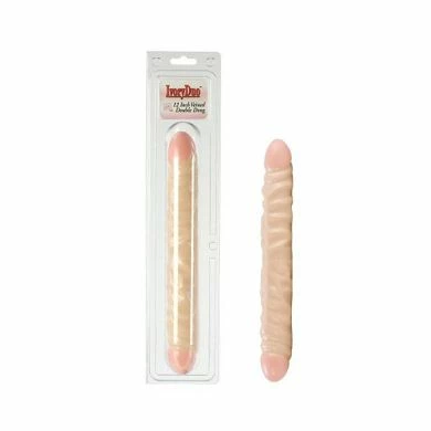 Geaderter Doppel-Penis - Ivory Duo(TM) 12" 3 Geaderter Doppel-Penis - Ivory Duo(TM) 12"